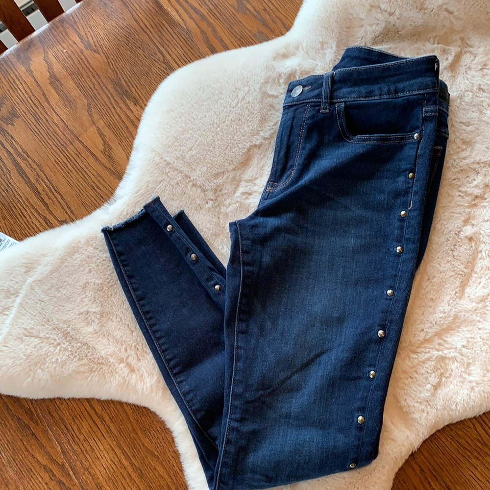 Bootlegger studded jeans